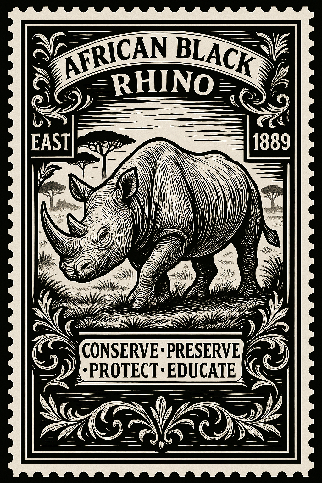 African Stamp Art